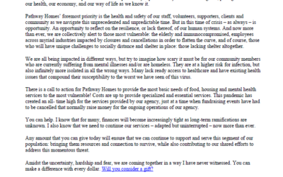 Pathway Homes & COVID-19: We need YOUR help!