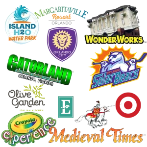 Block of logos for prizes